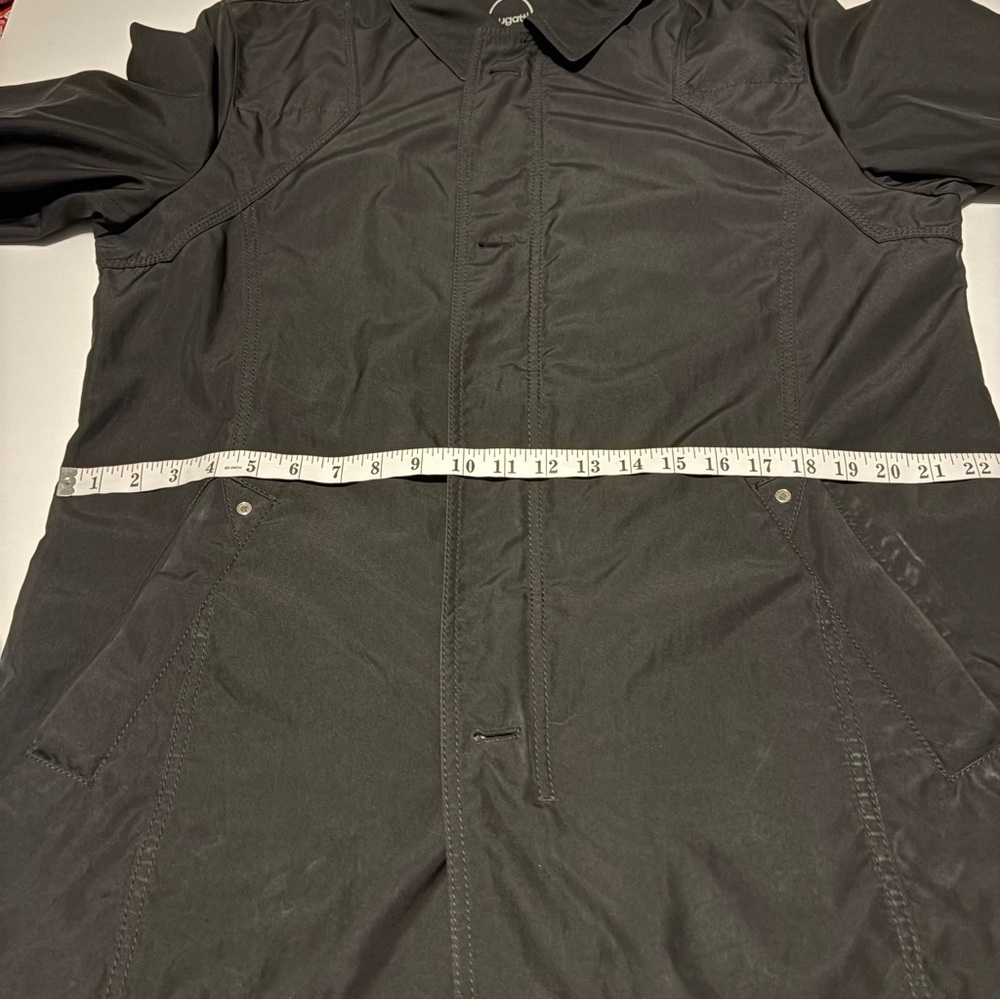 Bugatti Men's Black Single-Breasted Trench Coat, Sz 44R - Picture 11 of 16